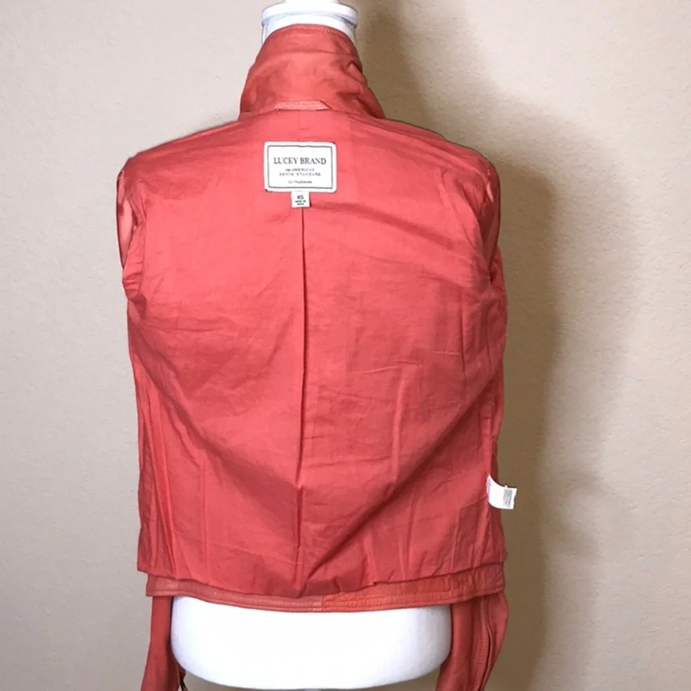 LUCKY BRAND Leather Moto Jacket - Picture 10 of 16